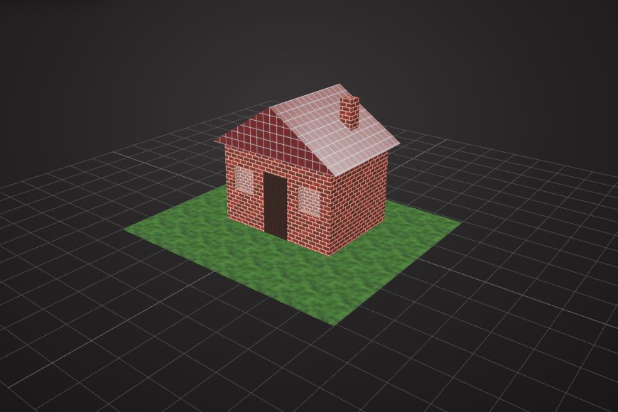 Small house 3D model made in VIZON
